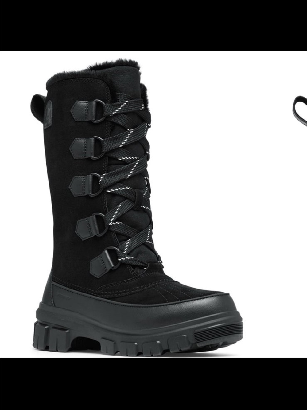 NWB Sorel women’s Tivoli V tall waterproof boots black size 6